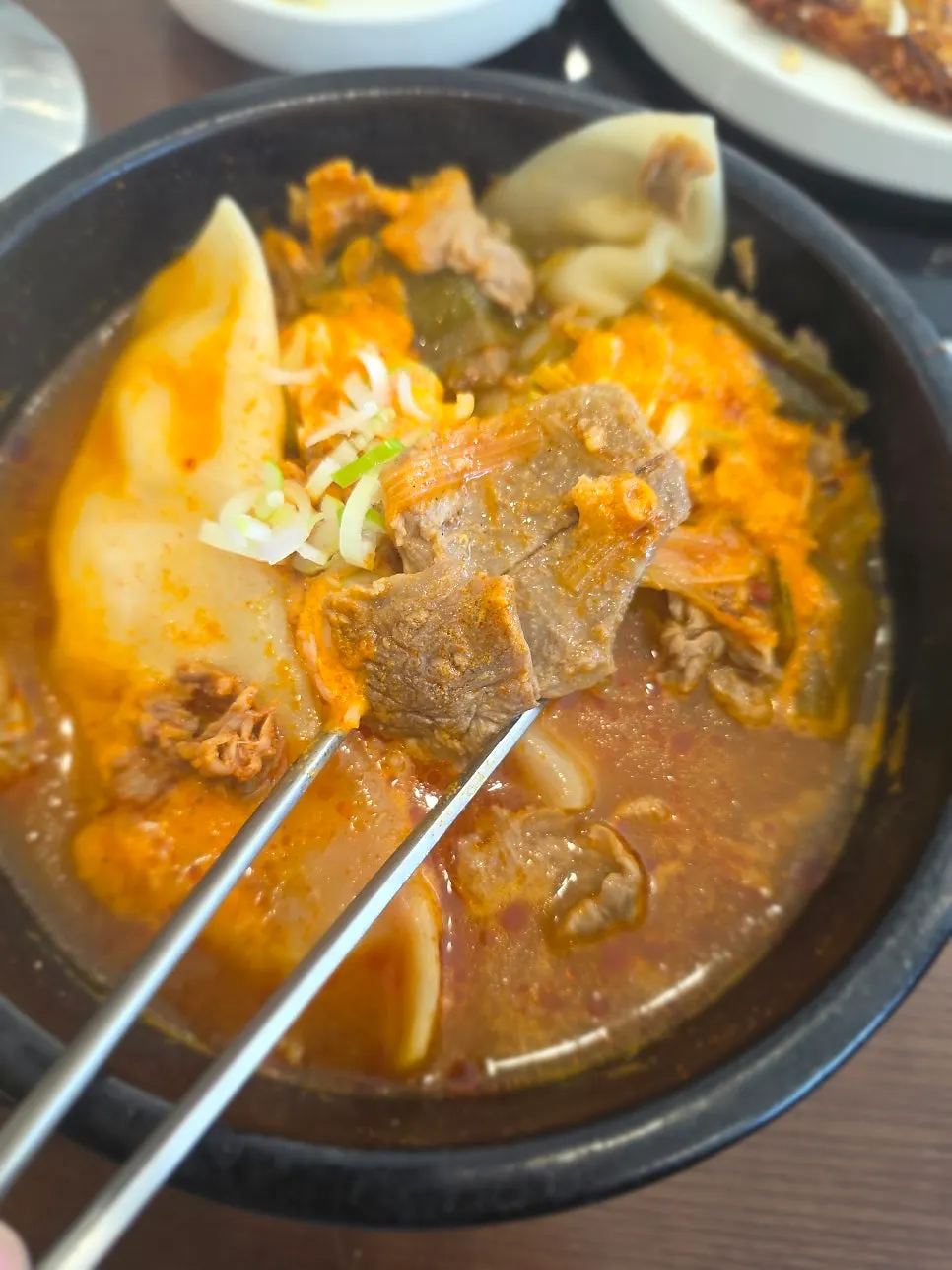 Hanwoo jjabagi generously loaded with beef