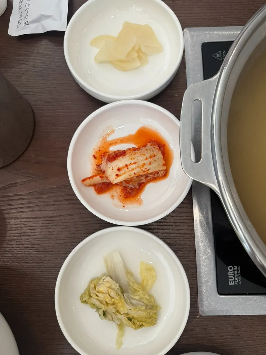 부벽정 기본 반찬 세 가지