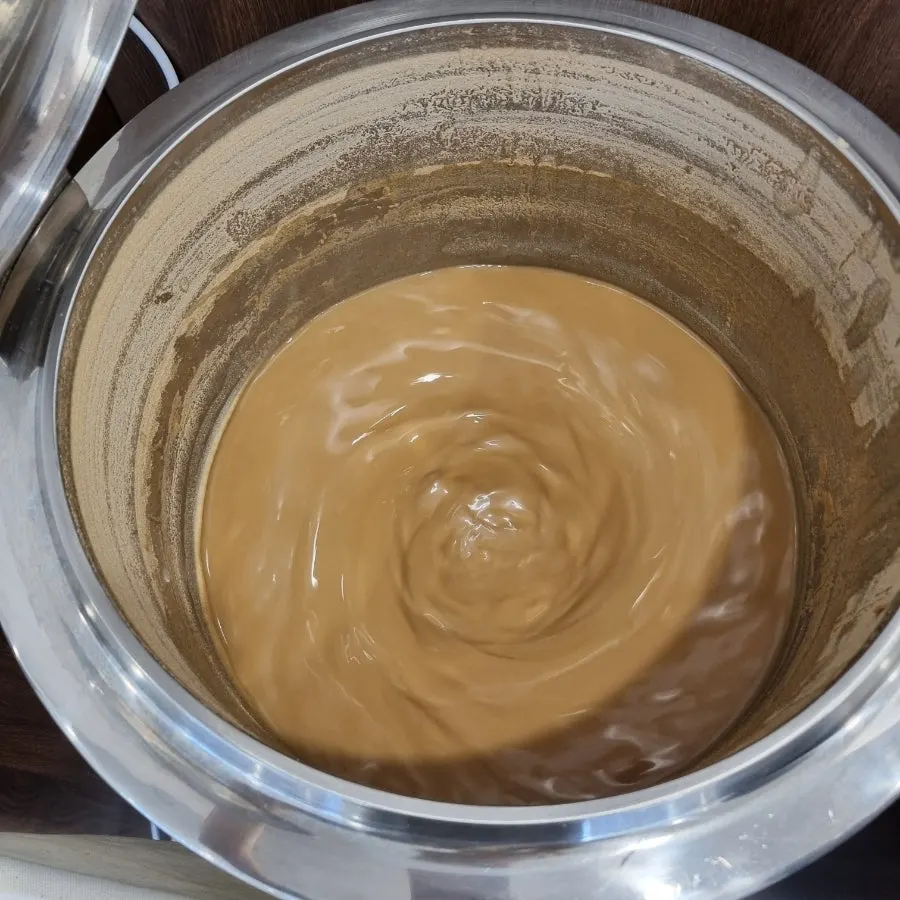 A cup of richly brewed roasted grain tea