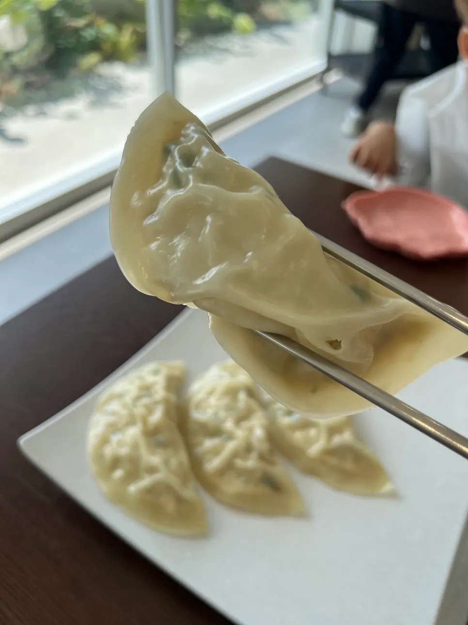 Pyeongyang mandu filling packed with tofu and mung bean sprouts