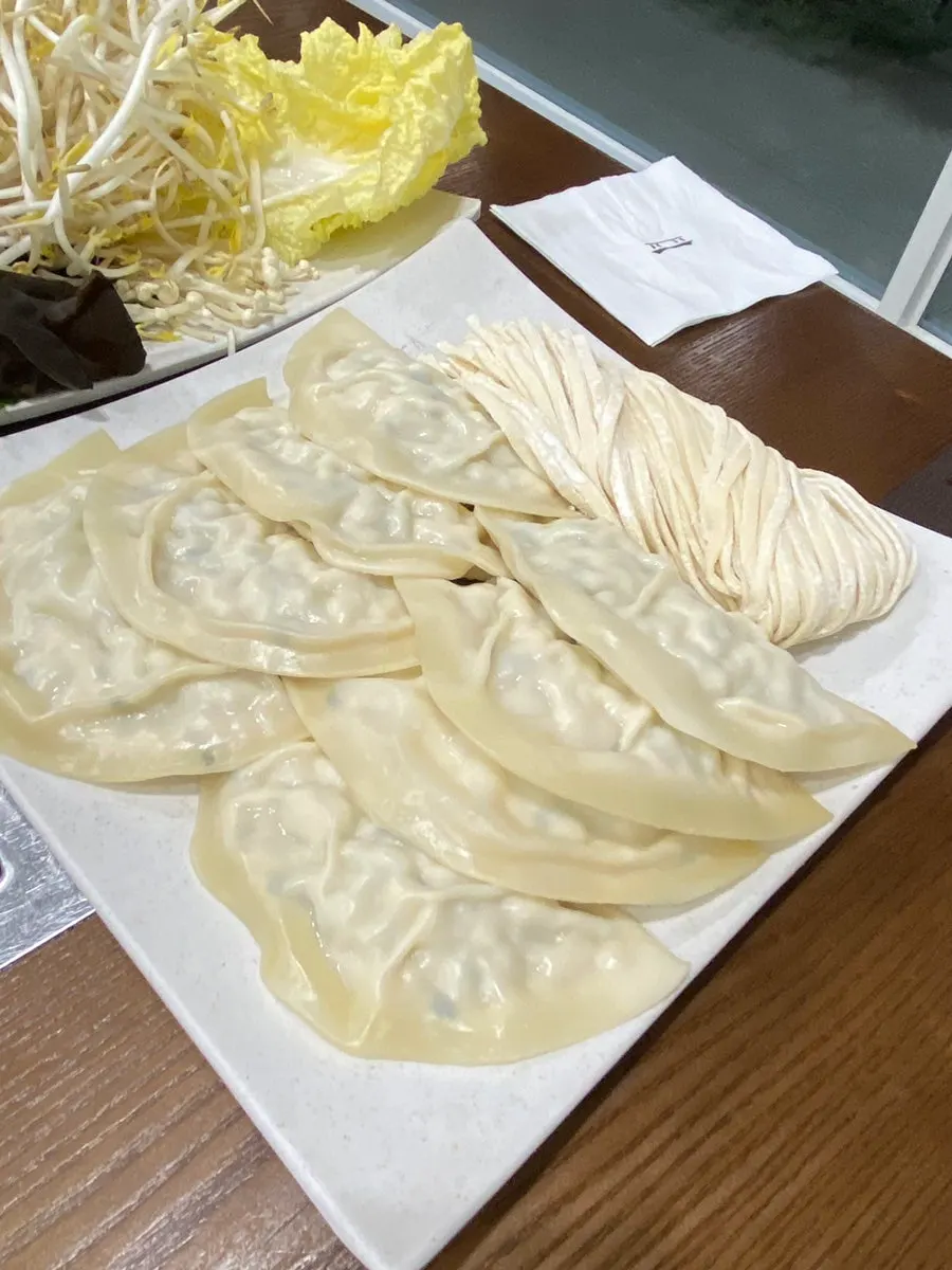 Instructions for enjoying mandu hot pot