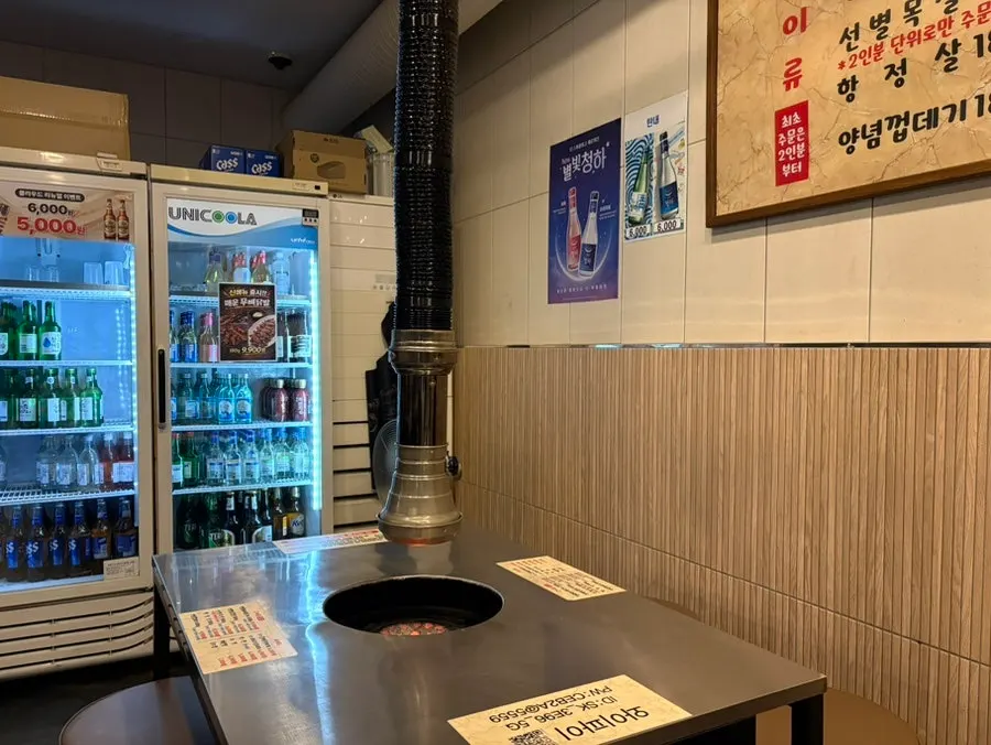 Restaurant interior with tables