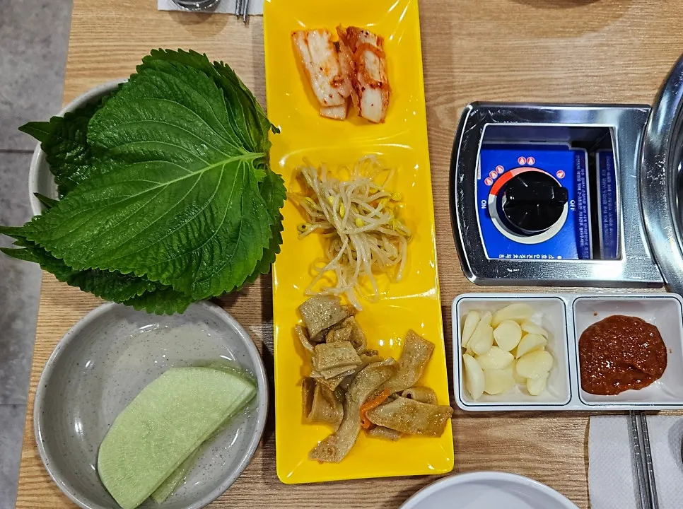 매장에 붙은 가게 소개 안내문