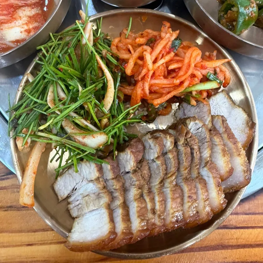 Close-up of the Cheonje Guksu menu
