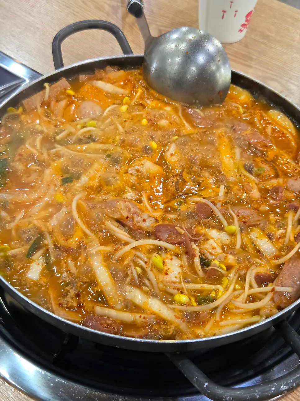 부대찌개와 함께 나온 공기밥
