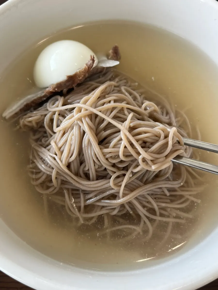 슴슴한 평양냉면풍 육수와 메밀 순면