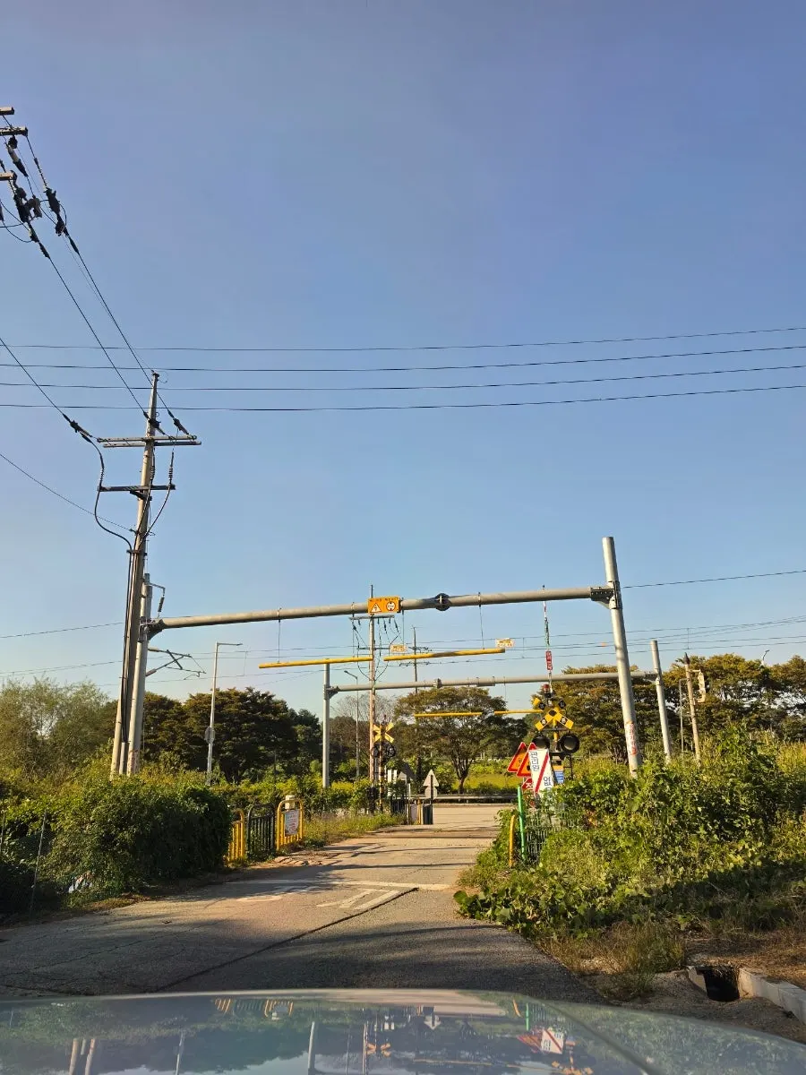 Exterior of On the Rail, reached by crossing train tracks