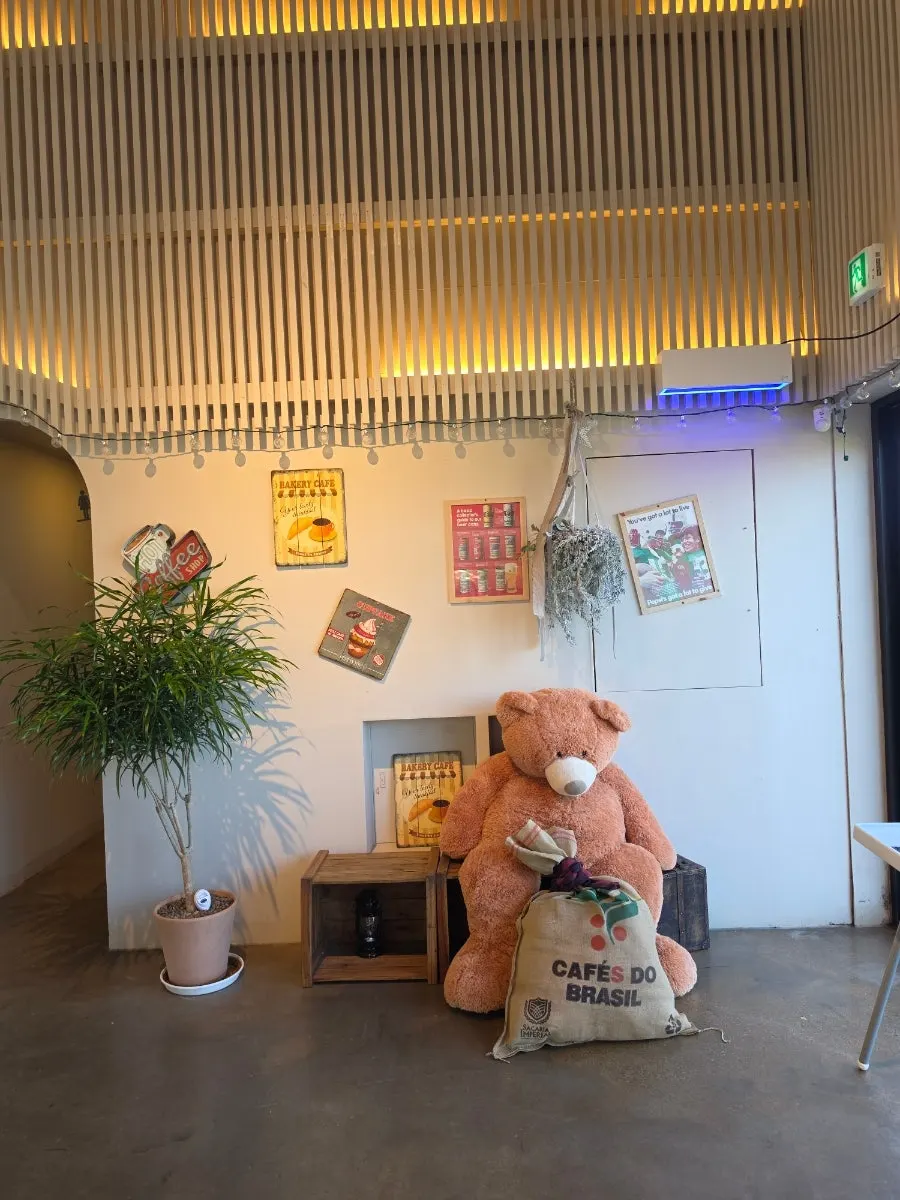 The open, airy main hall of On the Rail café