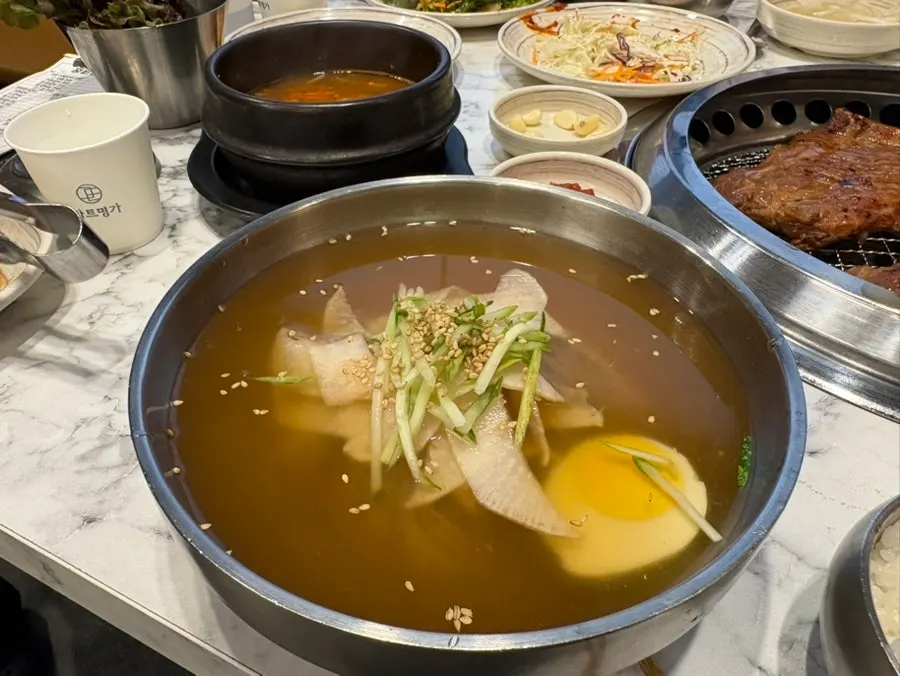 정원갈비 냉면 육수