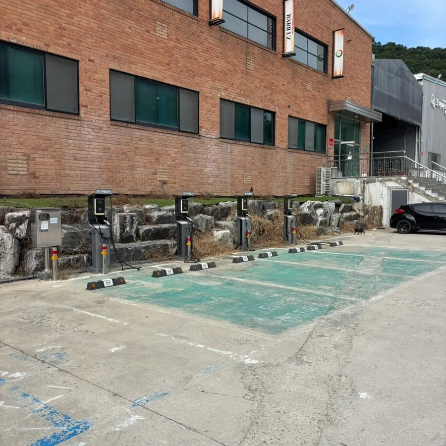 Parking area with EV charging facilities