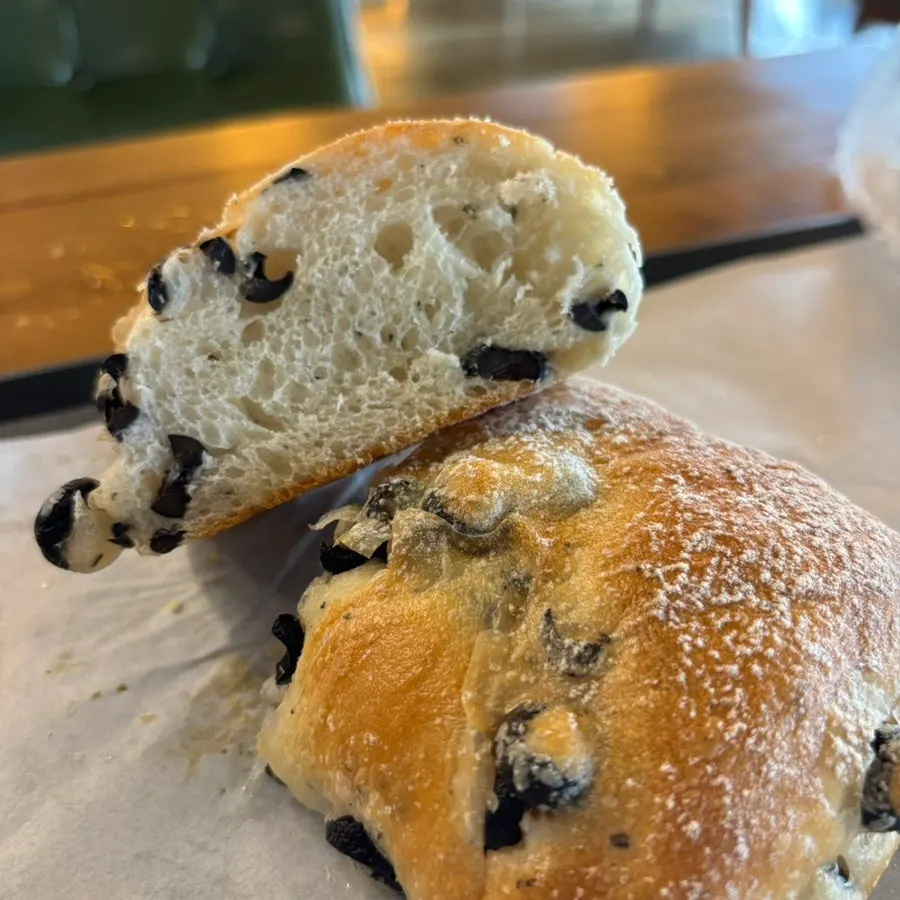 Black olive ciabatta
