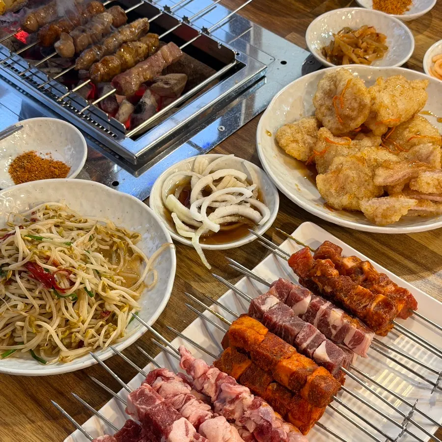 먹기 좋게 자른 꿔바로우