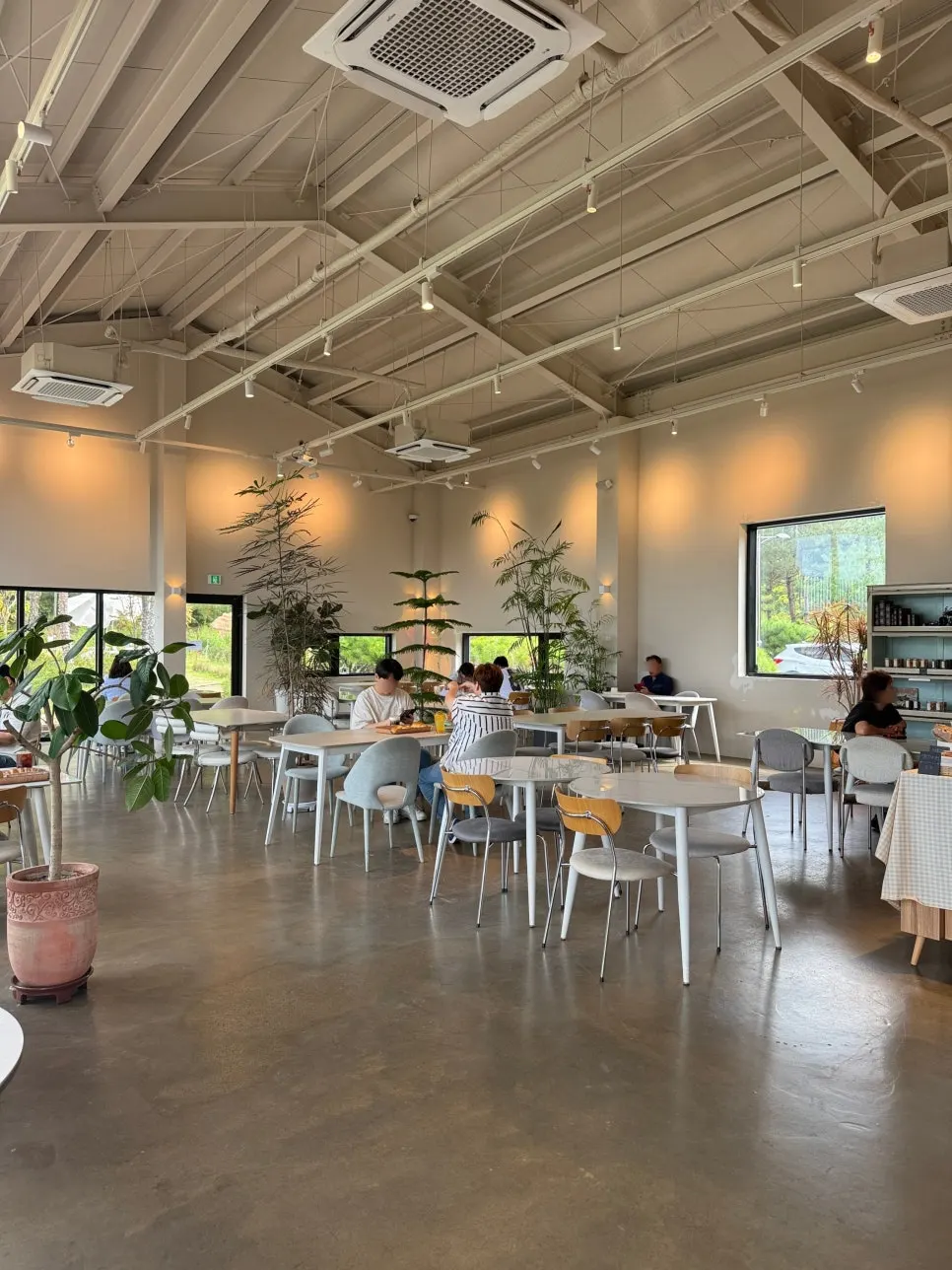 On the Rail café interior with many windows