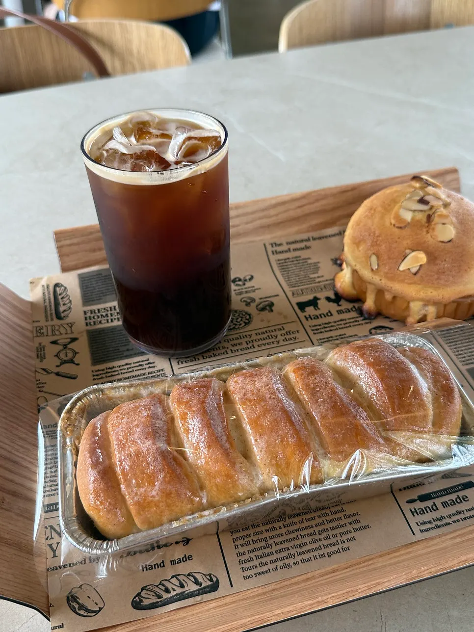 Bakery and self-service area at On the Rail