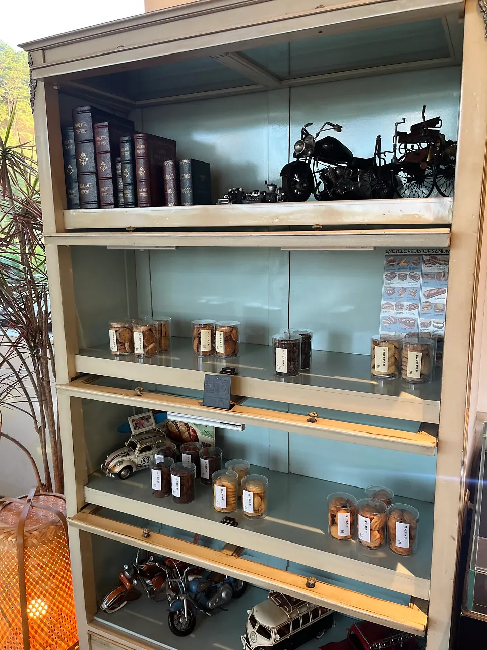 The baked cookie corner at On the Rail