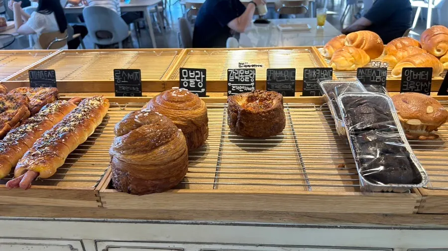 Coffee and dessert set on the table
