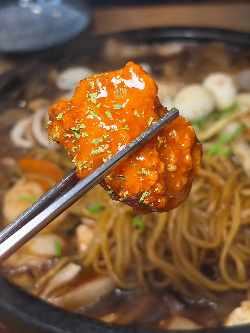 Chitang with its crispy coating