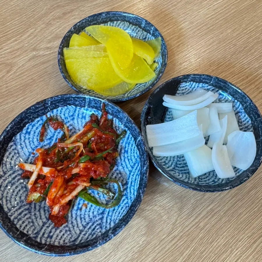 Table set with the full set menu spread
