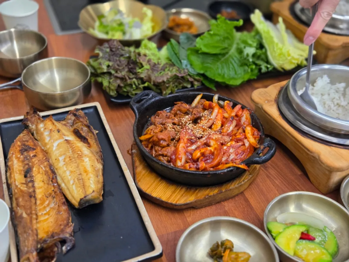 꽃정식 2인 한 상 차림