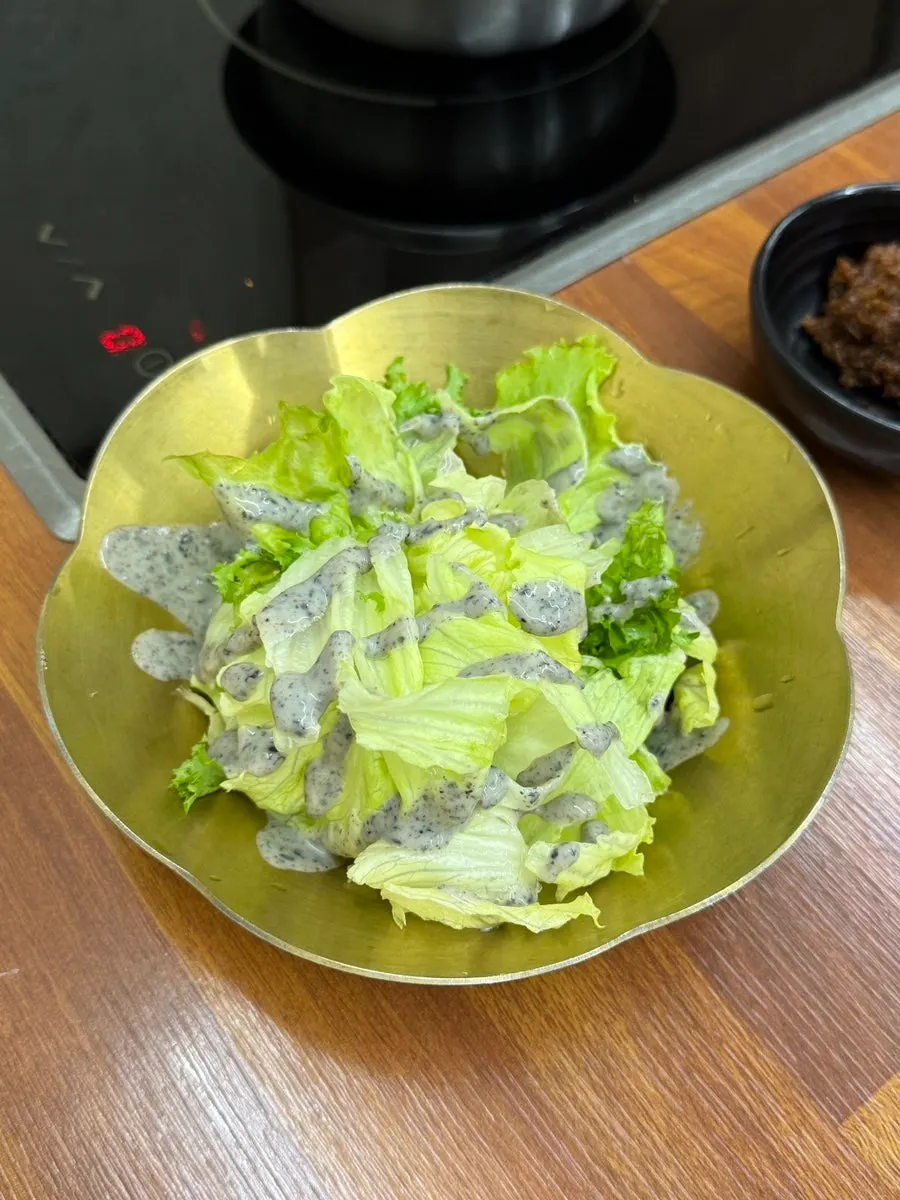 Plate of side dishes from the deul jeongsik set