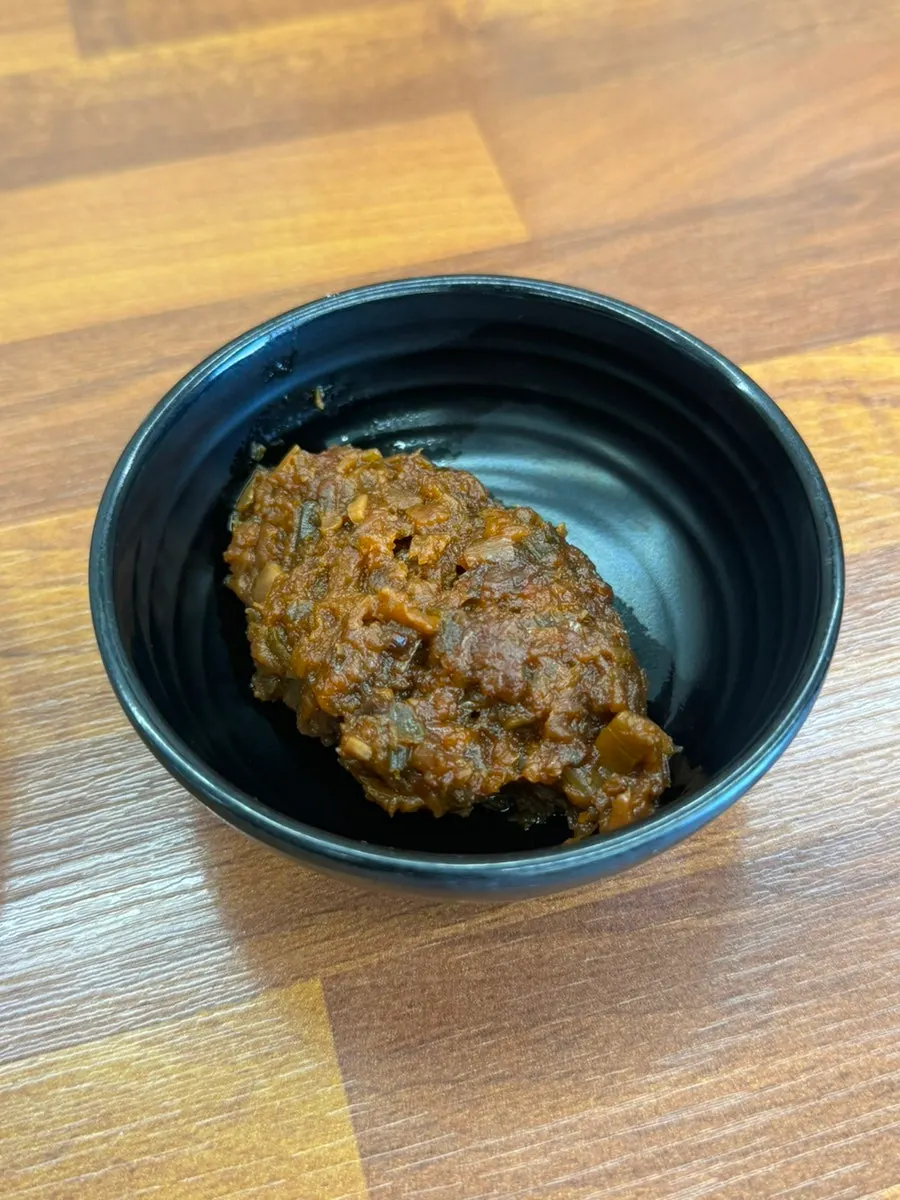 Warm pumpkin porridge and set-meal spread