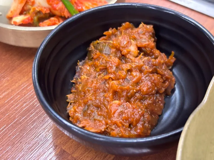 Generous basic banchan table setting