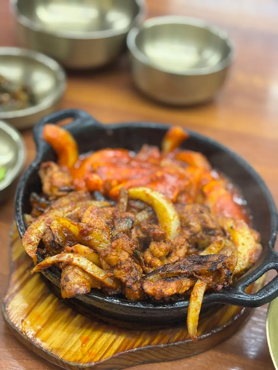 Pork bulgogi, the main dish of the Deul-jeongsik set