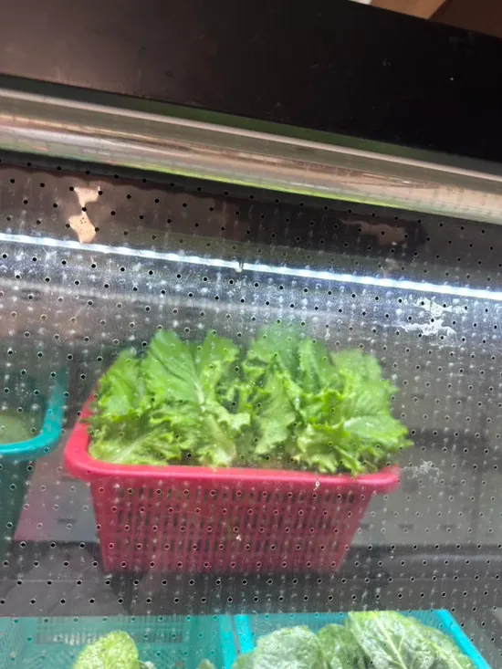 Wrap greens set out at the self-serve corner