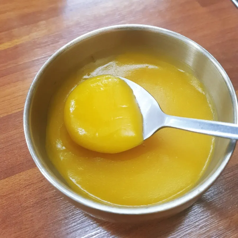 Tazón de crema de calabaza suave