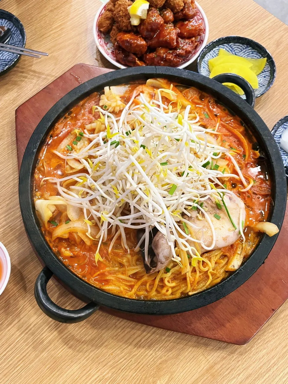 돌짬뽕 중과 돈치탕세트 주문 내역