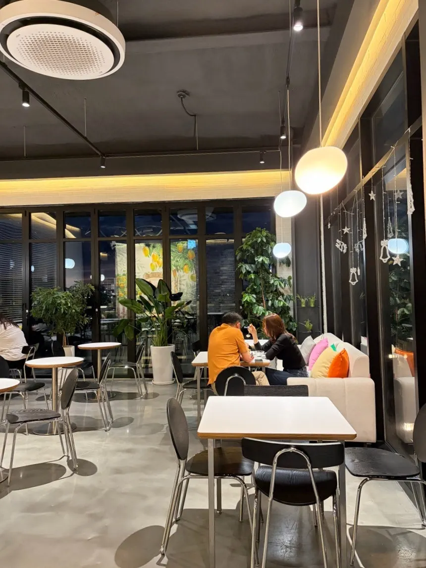 Interior of Fruit Forest with sofa seating