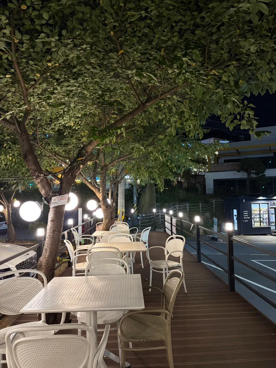 Fruit Forest's terrace seen from above