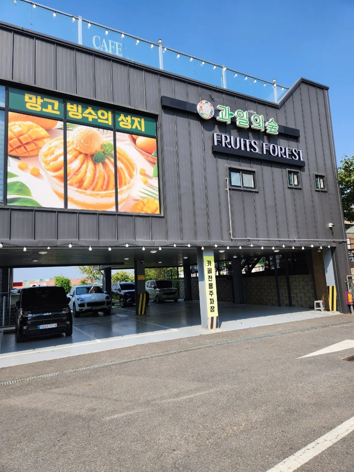 Fruit Forest Paju Direct Store, a fresh-fruit dessert café near Simhaksan in Paju