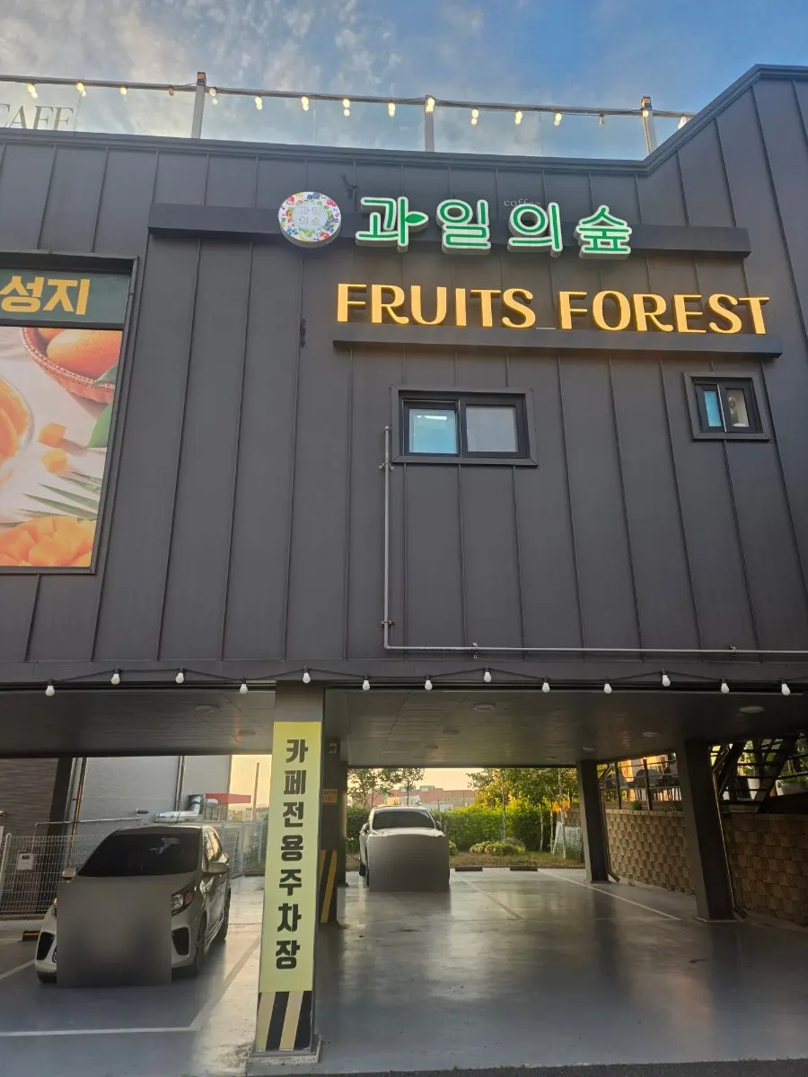 파주 심학산 과일의숲 망고빙수 한 컷