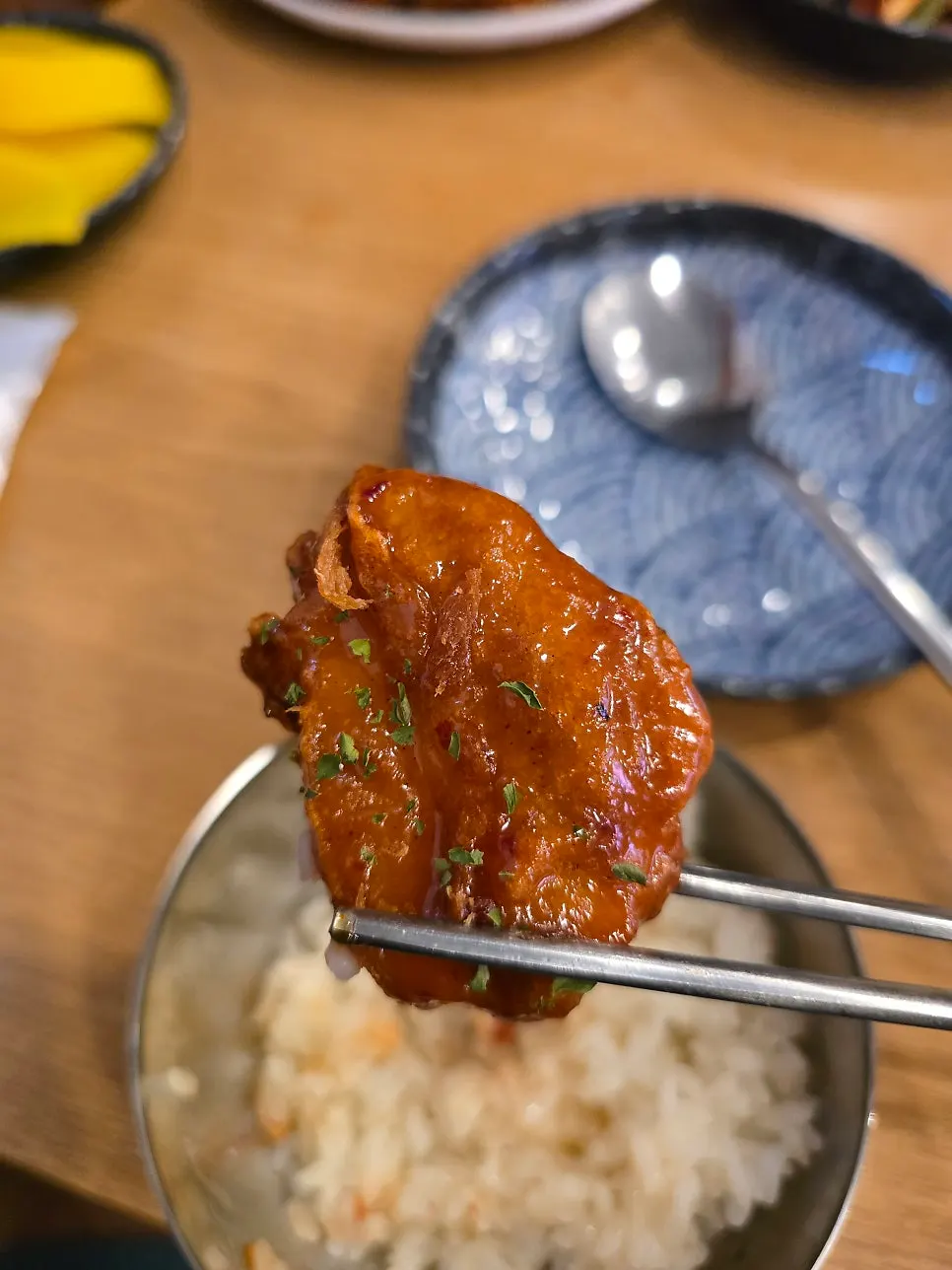 양념 돈치탕 클로즈업