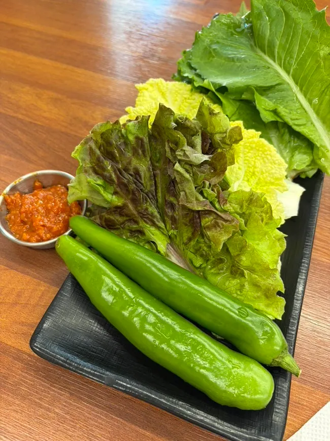 A plate of wrap vegetables picked to personal taste