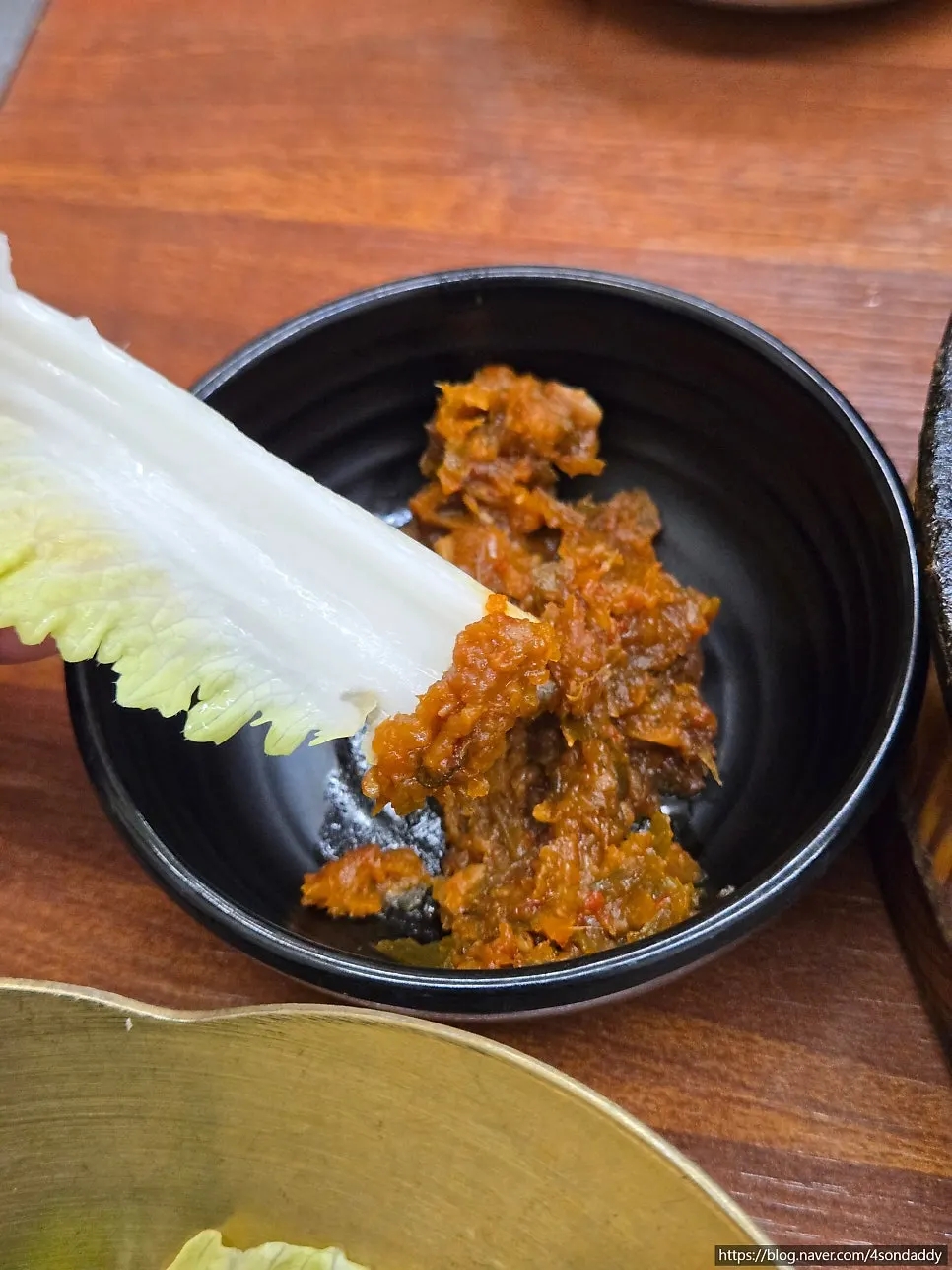 A bowl of gangdoenjang at Deulkkot Ssambap