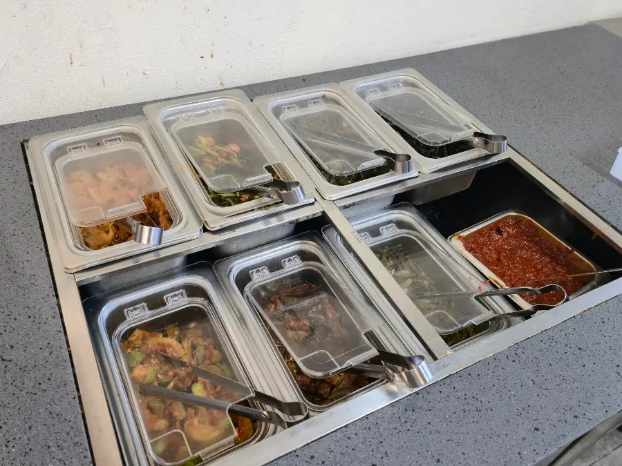 Self-serve ssam vegetable bar