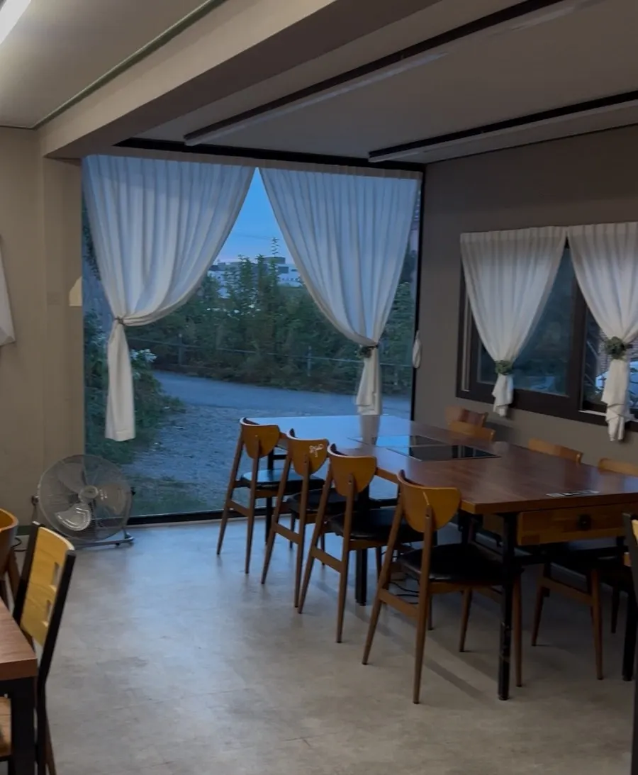 Interior split into two dining areas