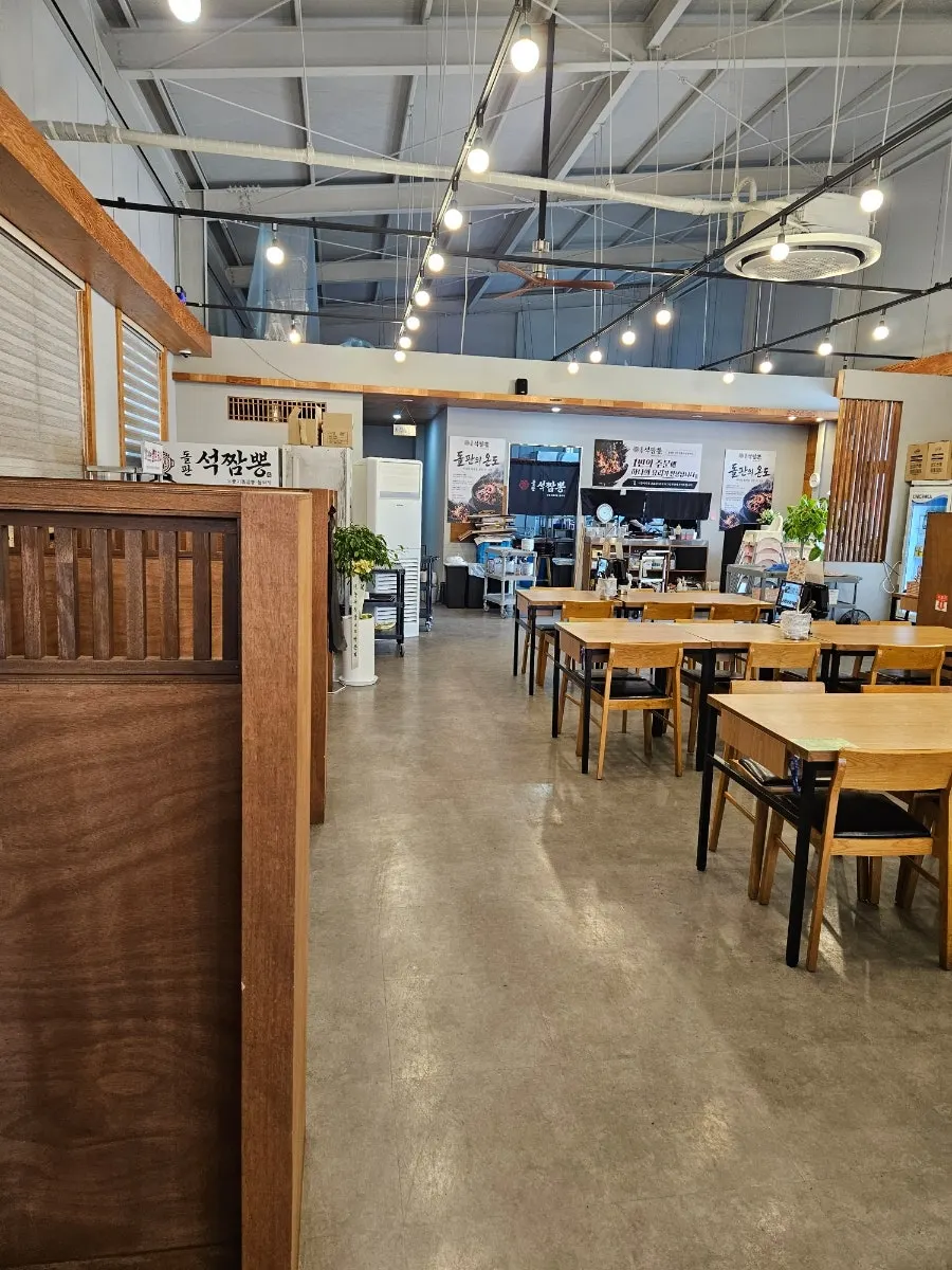 Restaurant interior late on a weekday