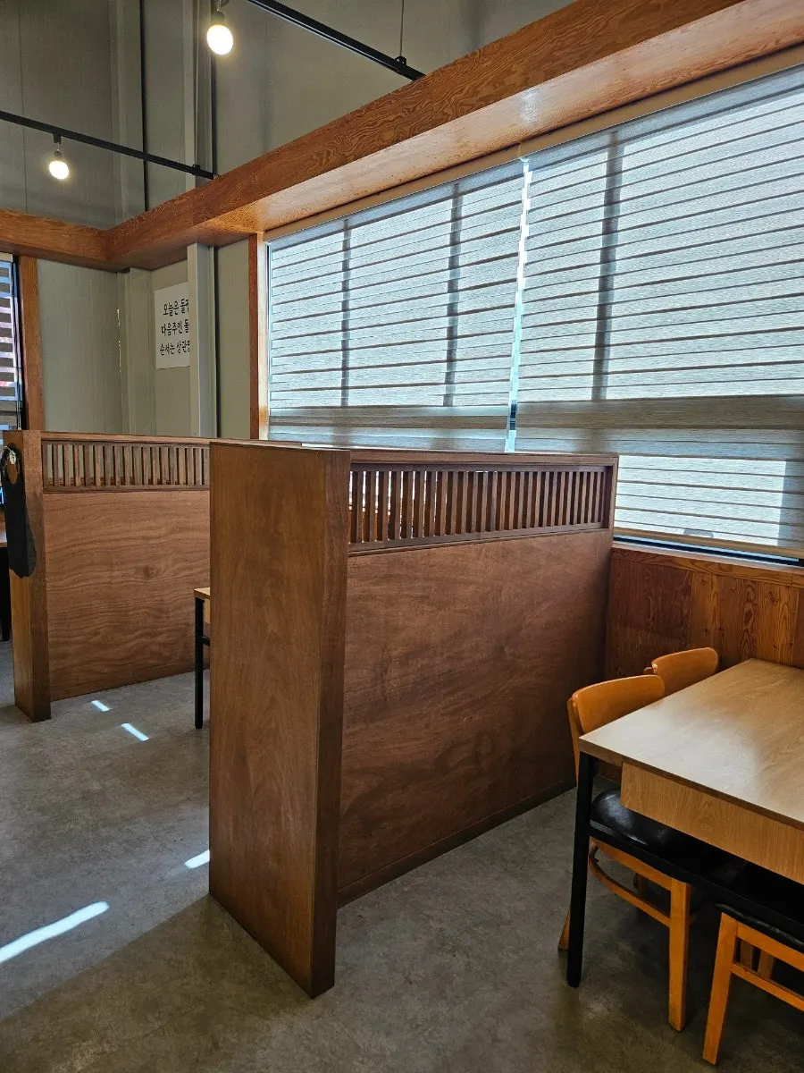 Comfortable dining area
