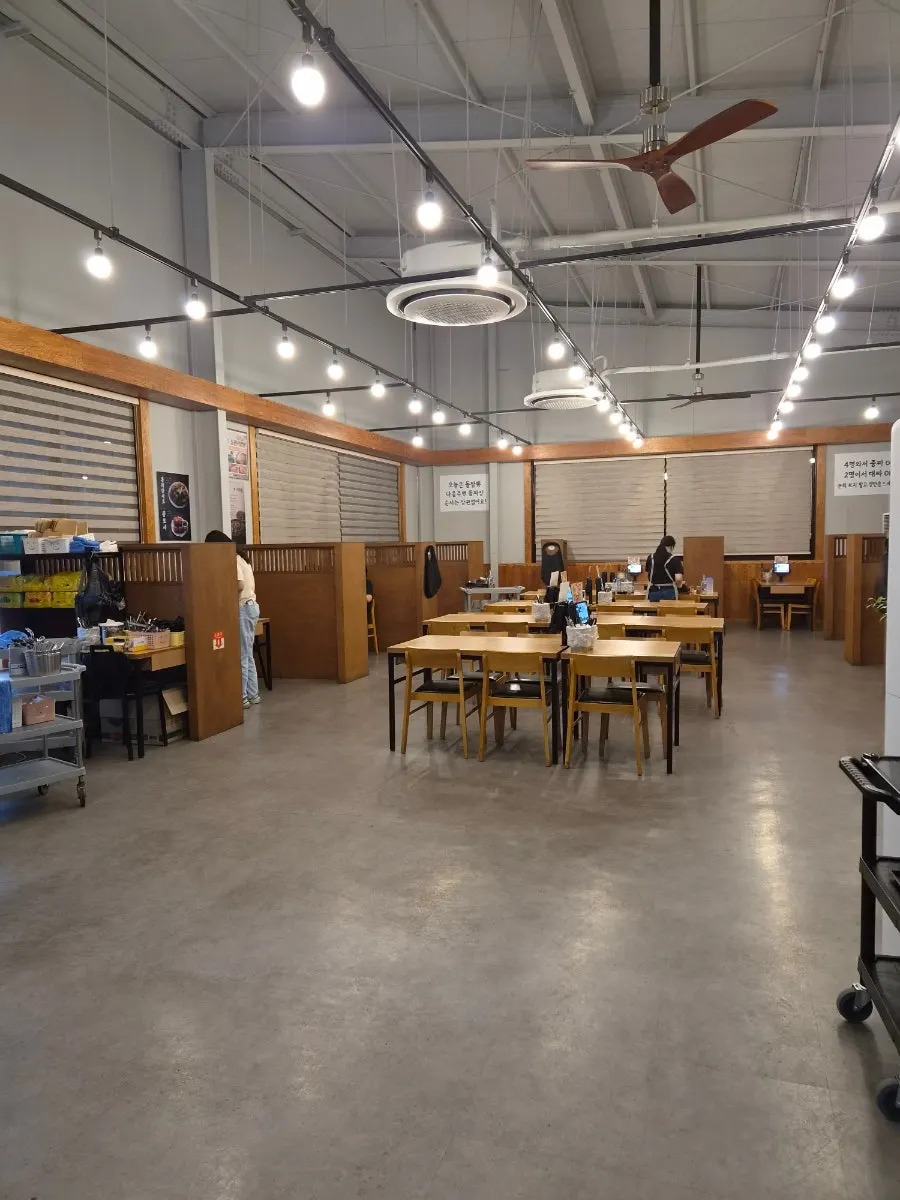 Clean interior of the newly opened restaurant