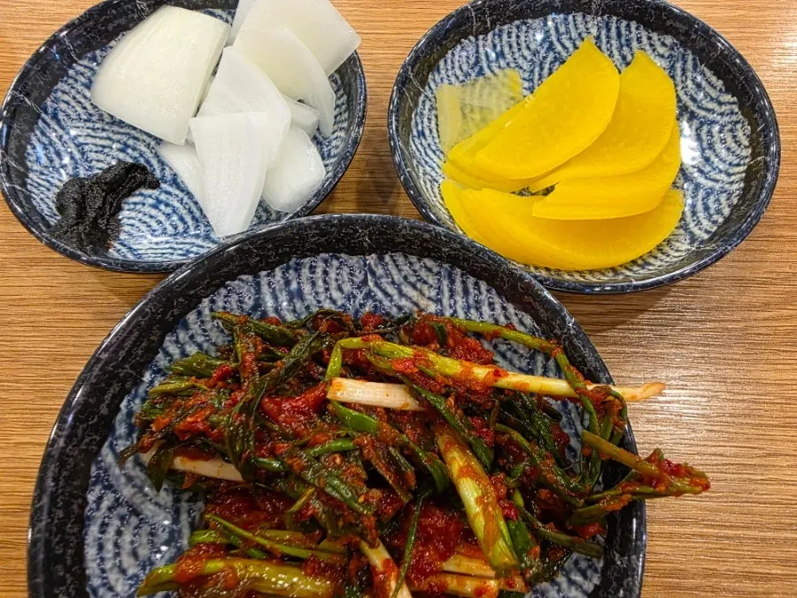 Overview of the self-serve banchan corner