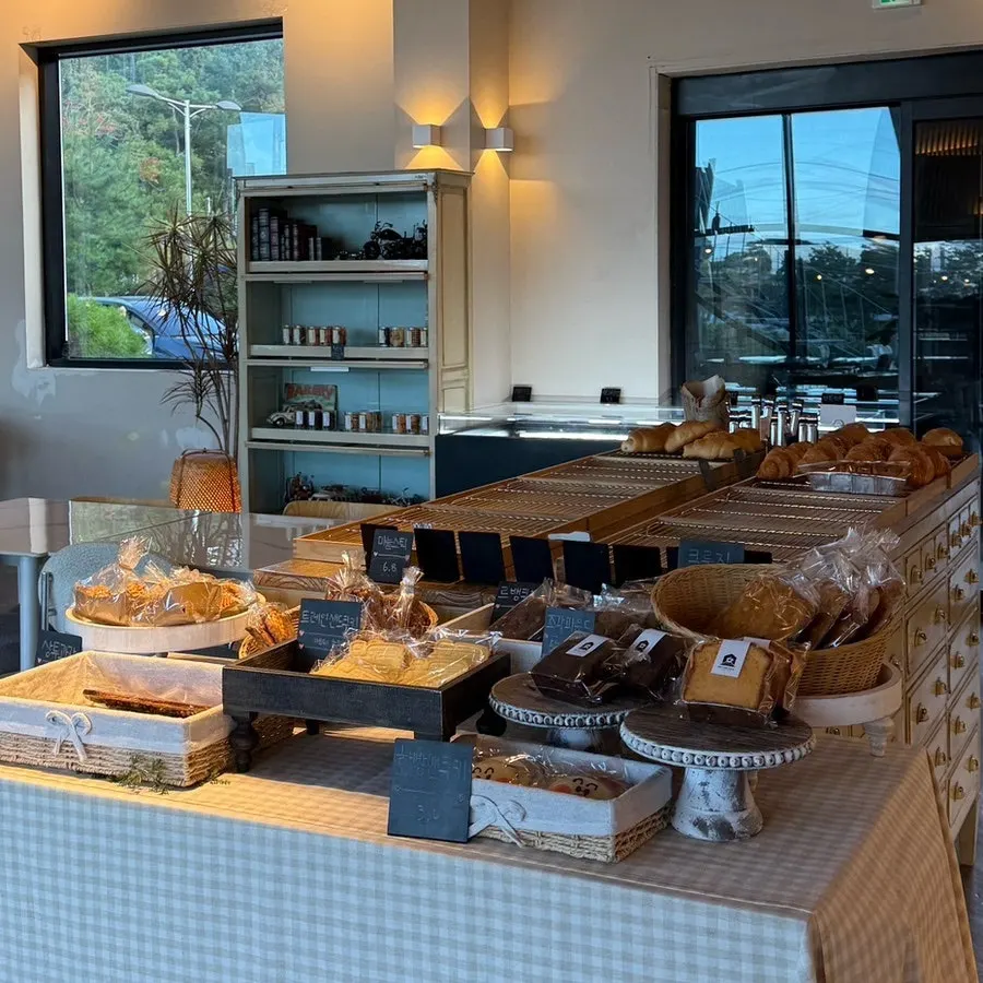 Bakery menu display at On the Rail