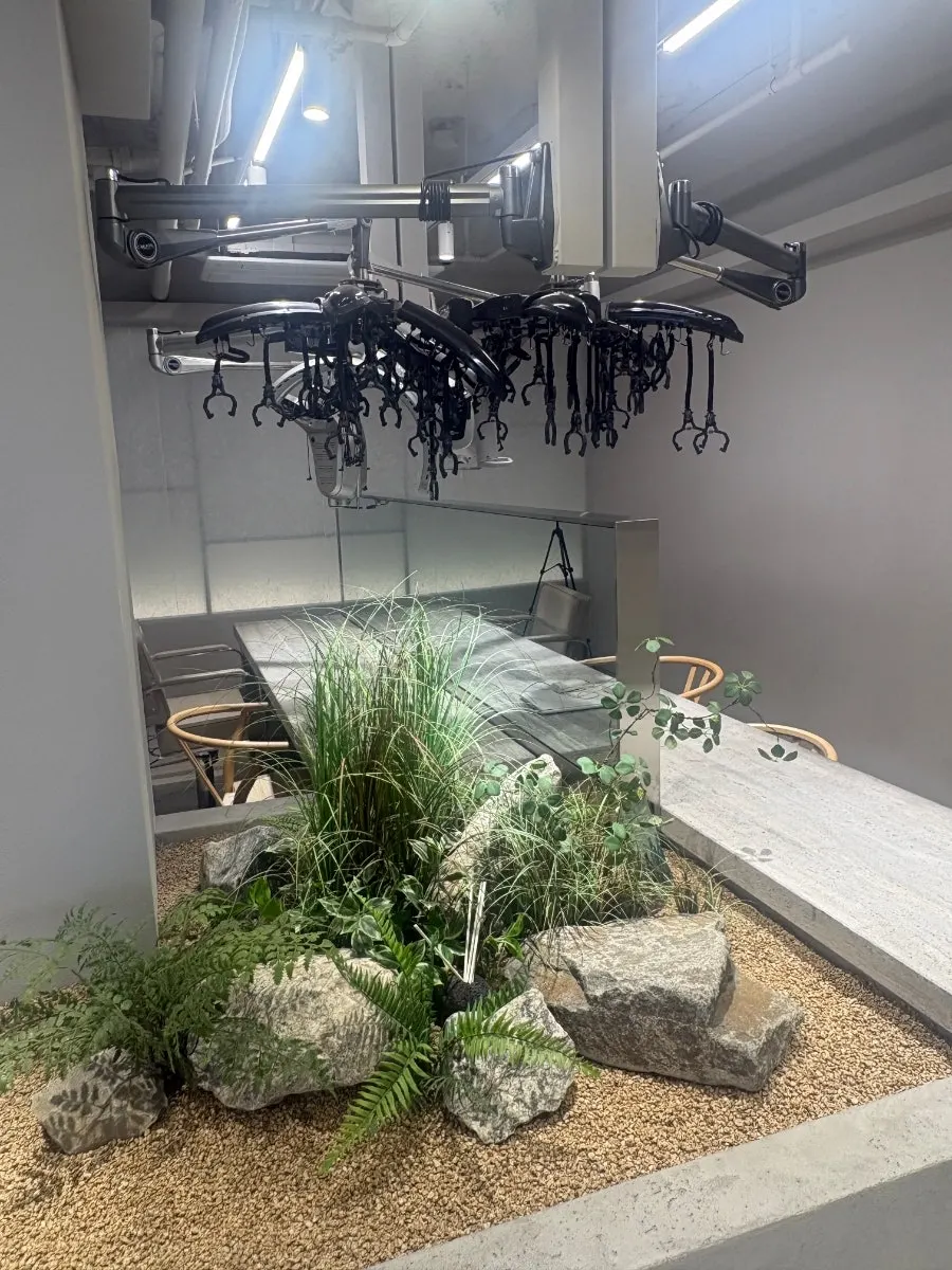 Separate shampoo area