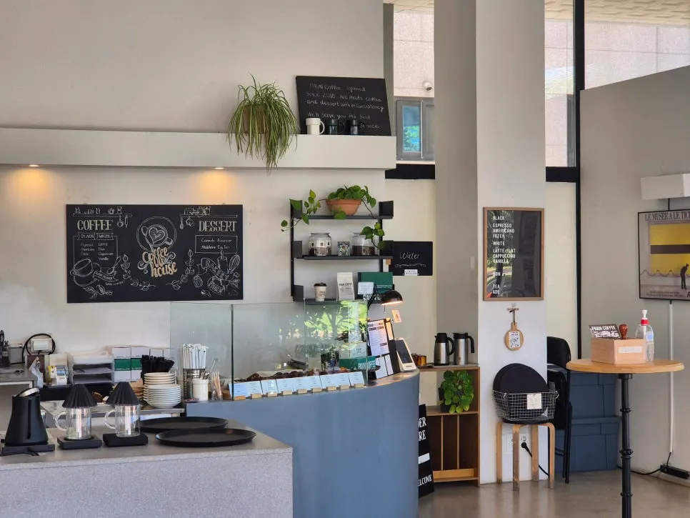 Order counter inside Pound Coffee
