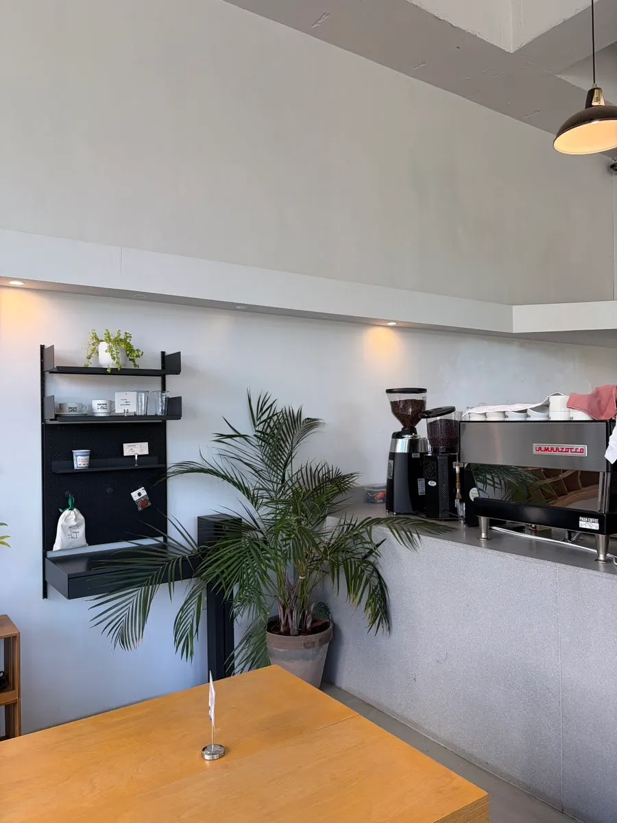 Interior decor details around the café