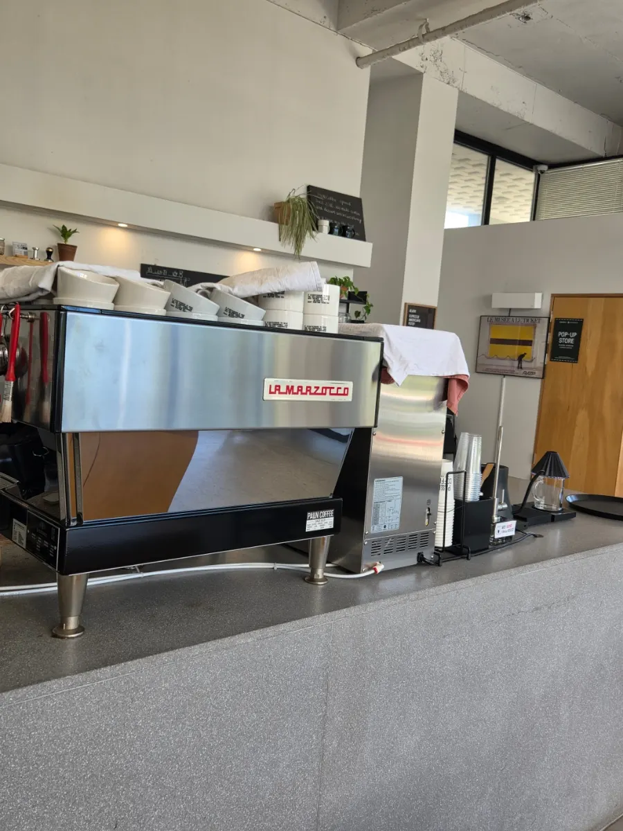 Spacious, relaxed café interior