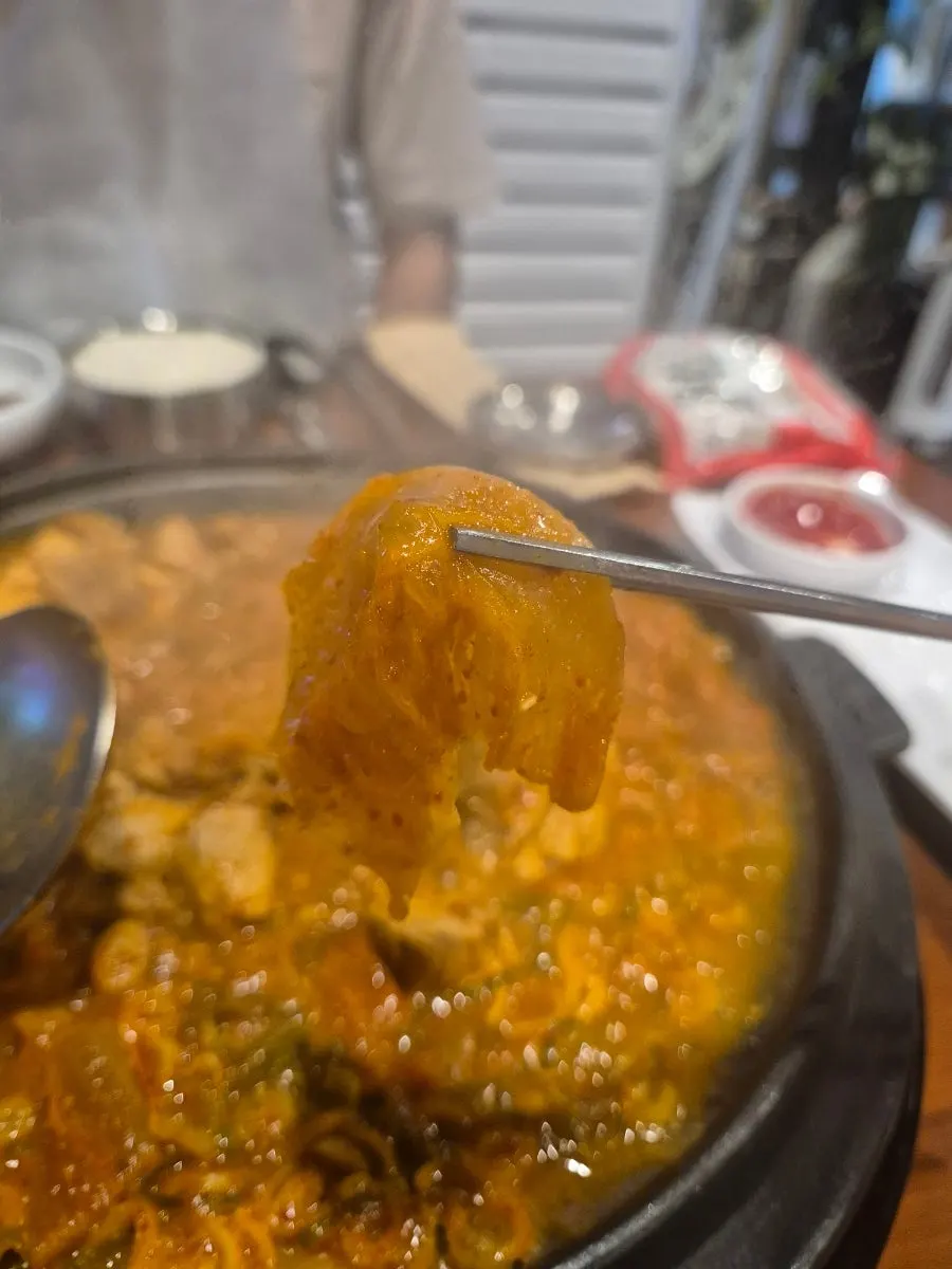 Generously portioned kimchi jjim