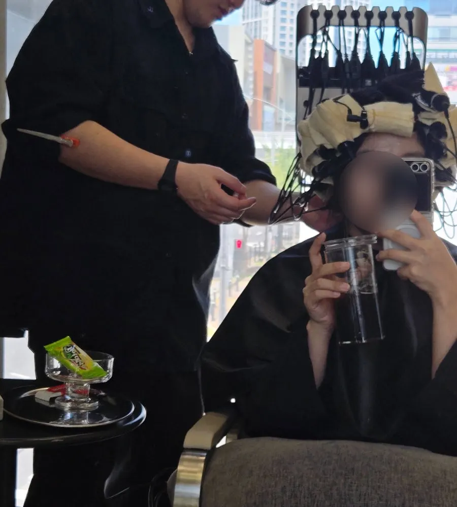 Perm rods wrapped for the S-perm process